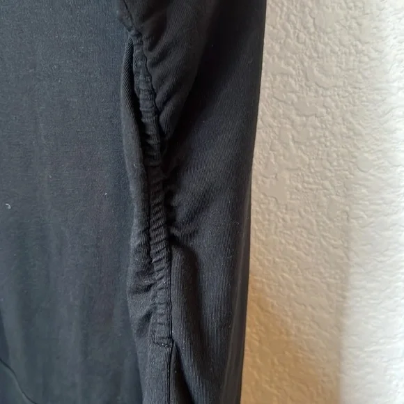 ATM Anthony Thomas Melillo Ruched Cotton Blend Jogger Jumpsuit In Black Size S - Picture 10 of 10